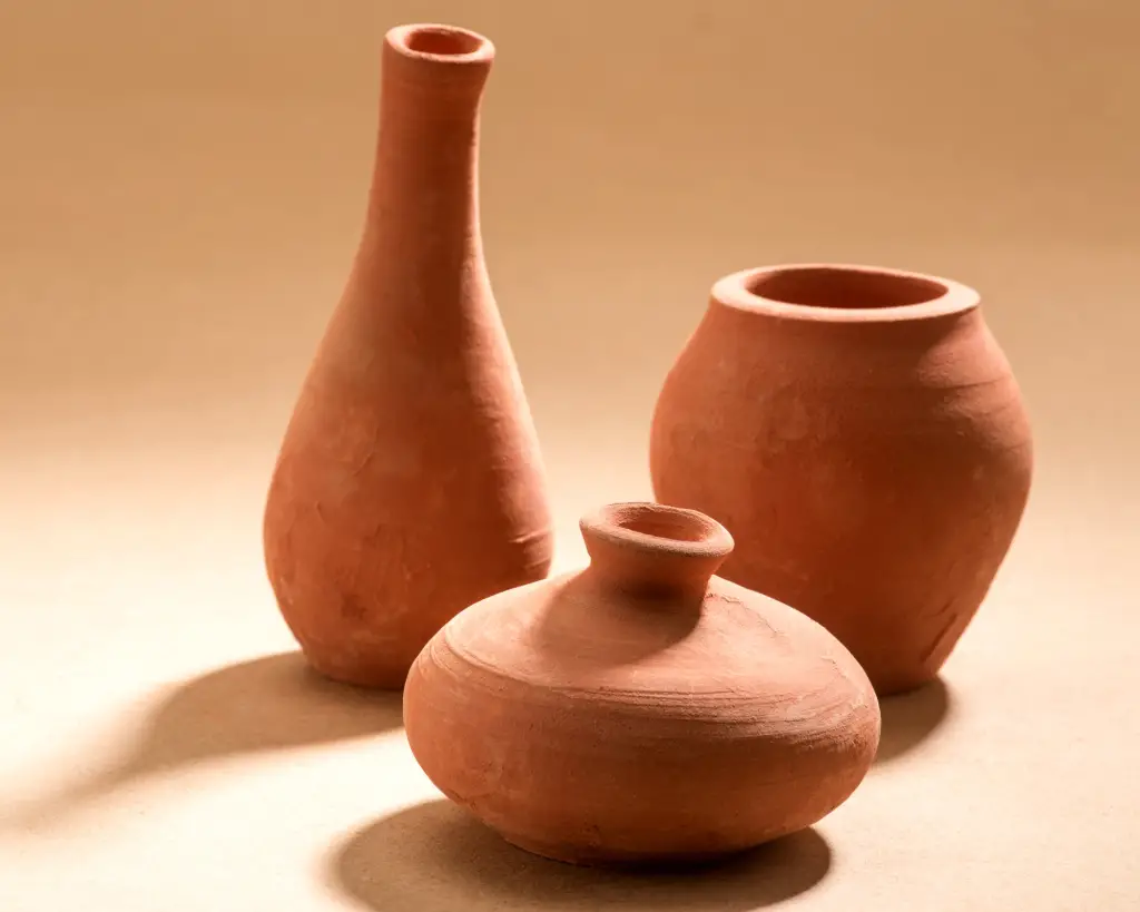 Terracotta pots.
