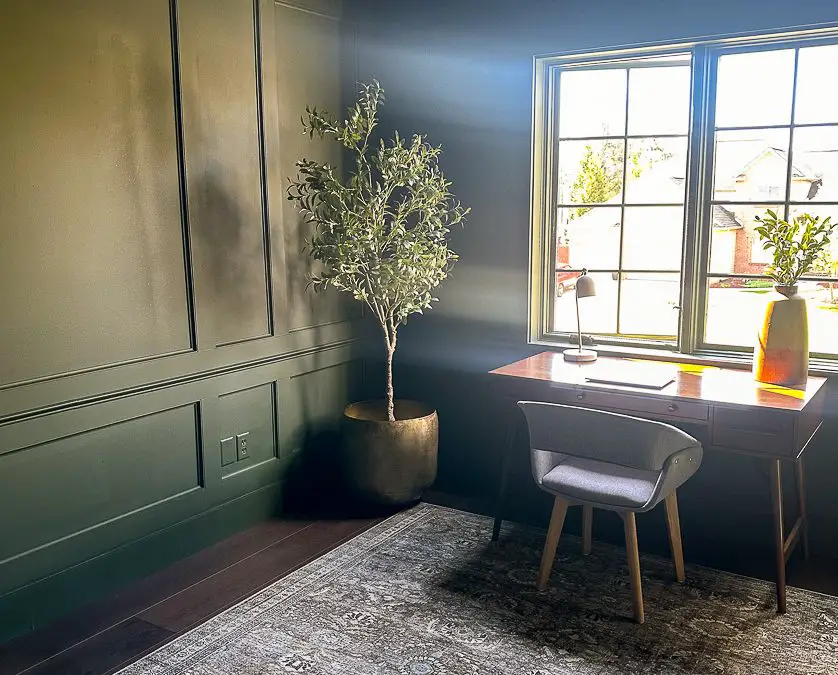 Home Office Guest Room Reveal: Dark & Moody Design Project