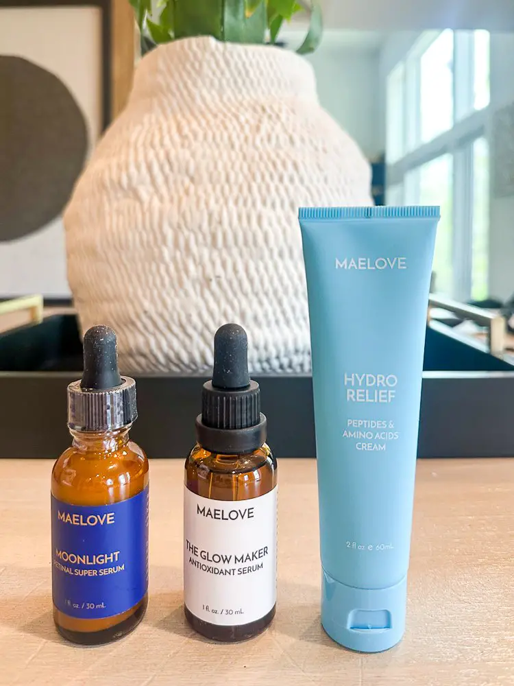 Skincare products.